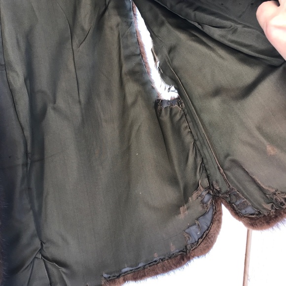 Lord & Taylor Vintage 60’s Mink vest brown medium - Picture 9 of 11